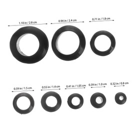 ULTECHNOVO 180pcs Rubber Grommet Sealing Kit Black Rubber Gasket Assortment for Mechanical Equipment Household Appliances Automotive Use High Elasticity and Design