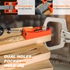 Pocket Hole Jig System Kit, Pocket Screw Jig with 11