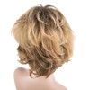 CGVG Ombre Blonde Wig Women's Short Curly Wavy Wig Women