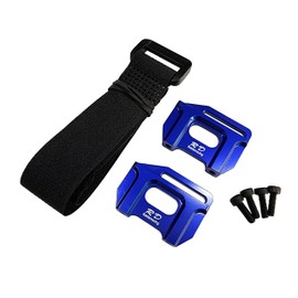 Aluminium Alloy Tall Battery Holder Mount Hold-Downs for Traxxas 1/8 Sledge - Blue