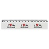 'I Love My Girlfriend' 15cm (6 Inch) White Plastic Ruler