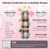 AQANakki Filtered Shower Head with Handheld, High Pressure 10 Settings