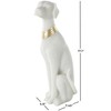 Deco 79 Polystone Dog Decorative Sculpture Sitting Home Decor Statue