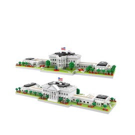 YAOZEBIN 3000 Pieces - Micro Mini Blocks White House Famous Landmark Model Set, Building and Architecture Toys Gifts for Kid and Adult（with Box）