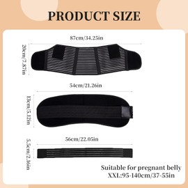 Asheyya Pregnancy Belt Support, Pelvic Girdle Pain Belly Bands for Maternity Birth Preparation Labour Relieve Back Pelvic Hip Pain