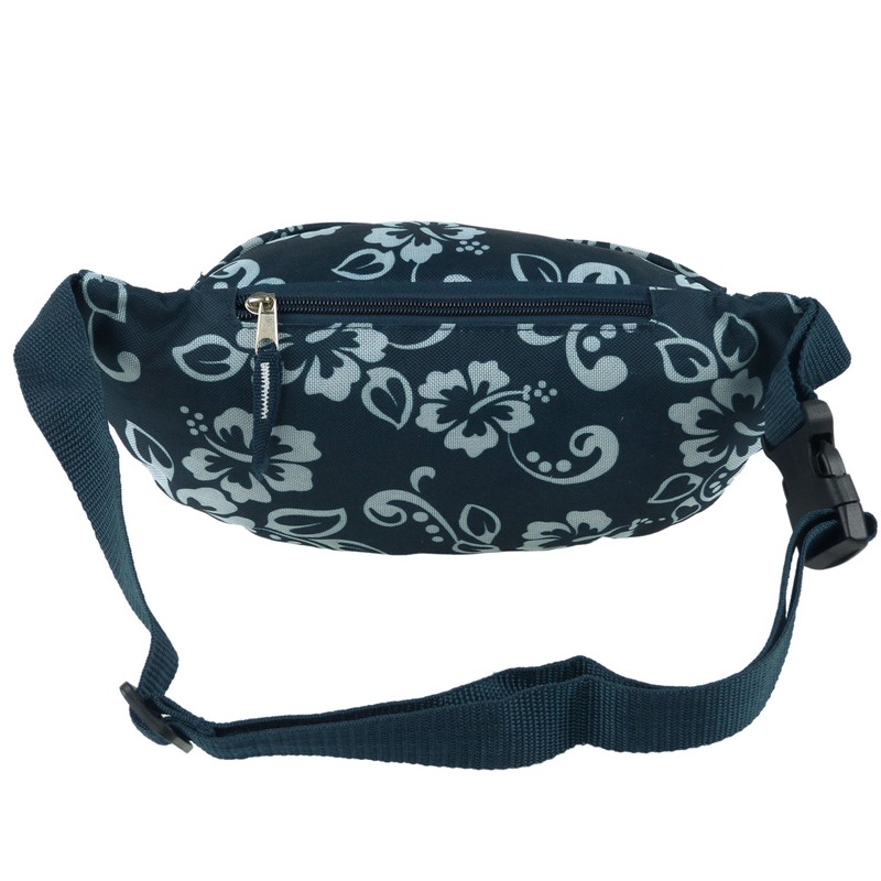 RED X Ladies Mens Canvas Hibiscus Waist BUM BAG Fanny