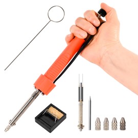 KeenWise 30W Solder Sucker Desoldering Gun Tool, Dual-Use Electric Desoldering Iron with Multiple Nozzles, High-Temp Heatproof Handle, Portable Desoldering Tool for Precision Solder Removal (EDS-91)