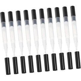 Healeved 10pcs Nail Twist Pen Manicure Pens Fake Oil Pen for Nails Kit Making Empty Cuticle Oil Lid Pp