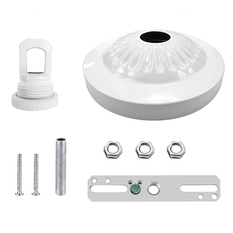ECUDIS Light Fixture Canopy Kit, 5 Inches Diameter and 6