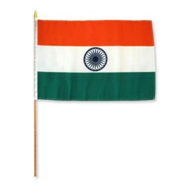 "Flags & Signs" 12x18 12"x18" Lot of 12 India Flag (Dozen) a-1-2053