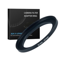 30mm to 37mm Step up Ring Filter Adapter Metal Ring Step up Rings Adapter Filter Compatible with All 37mm UV,CPL,ND,Lens Hood,Threaded Lens ect (30mm to 37mm)