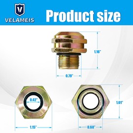 V VELAMEIS Transmission Cooler Line Quick Connector 800-617 For Ford F150 2003-2004 / F150 Heritage 2004 / F250 F350 F450 F-550 Super Duty 2005-2007