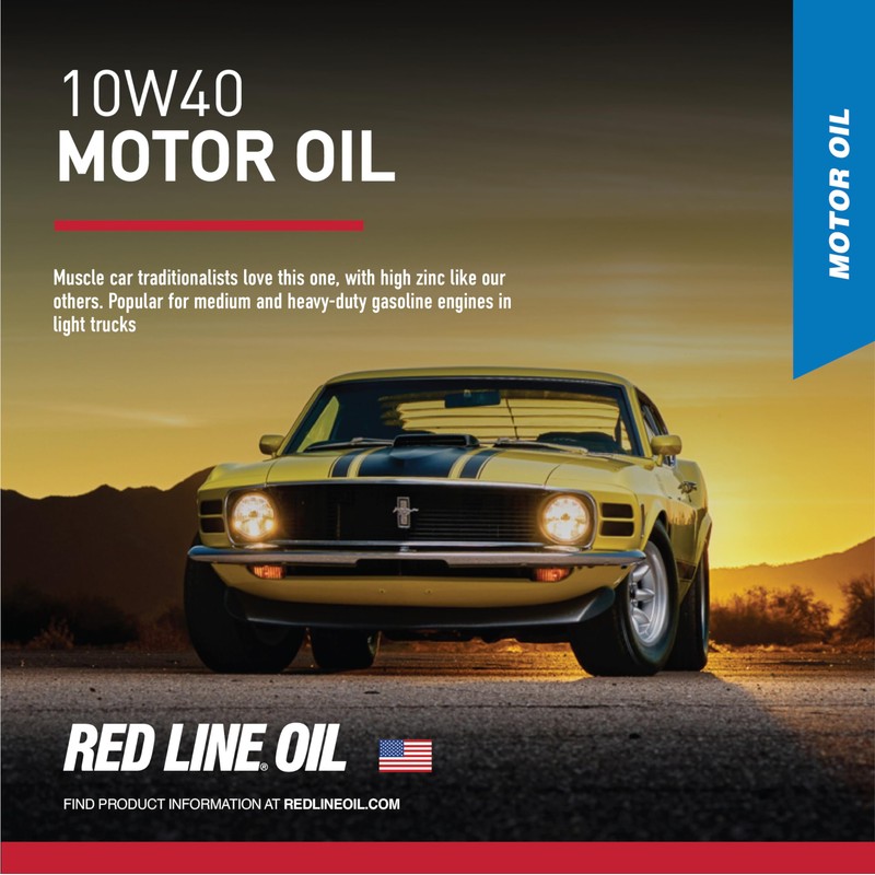 Red Line 11405 SAE 10W40 Fully Synthetic Motor Oil -