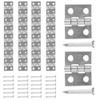 Operitacx 75Pcs 4 hole small hinge soft close hinges tiny