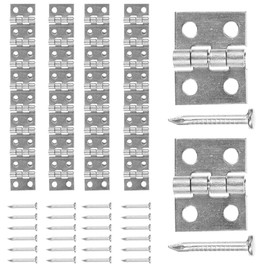 Operitacx 75Pcs 4 hole small hinge soft close hinges tiny hinges DIY cabinet hinges metal door hinges metal flat hinges self stainless steel trim copper hinges for wooden case mini retro box