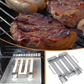 UMIWE Cold Smoke Generator, Stainless Steel Smoking Snail, Incense Spiral with Handle, Cold Smoke Generator for Smoker, Food Smoker Smoke Generator for BBQ