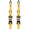 DEWALT DXBC18002 Black/Yellow 1.25" x 12' Ratchet Tie Down Straps
