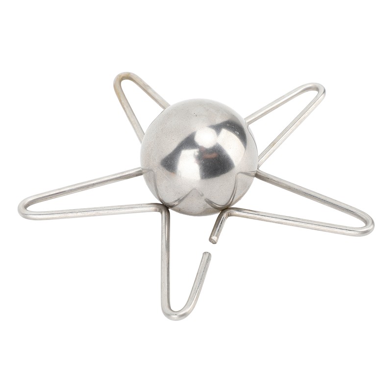 Coffee Cooling Tool with Reusable Metal Ice Sphere Stainless Steel