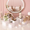 OKBHTS Large 8 Pcs White Acrylic Boxes for Display as