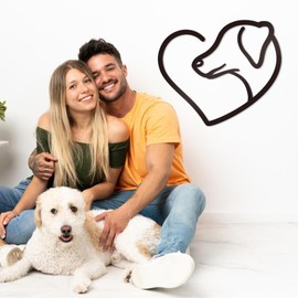 Bnesi Infinity Heart Metal Wall Art Love Signs for Home Decor Black Wall Decor Above Bed Wall Decor Minimalist Wall Art for Living Room Bedroom Bathroom Kitchen (Style C)