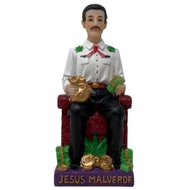 Cannan Jesús Malverde 6" "Bandido Generoso Malverde Angel of The Poor Narco Saint Figure