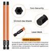 Oiieco 13 Pcs Long Torx Bit Set for Impact Driver,