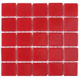 D 95 Molten Red - 3/4" Glass Tile - 1/2 lb Bag - Hakatai Glass Tile