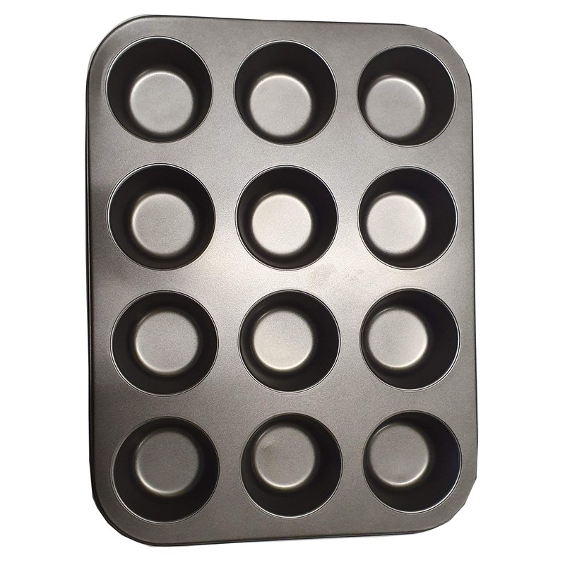 DIVCHI 12 Cups Muffin Tray - Nonstick BPA Free &