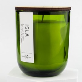 Sacksy Thyme ISLA Candle, 14 oz, Coconut & Santal, Glass Jar, Premium Soy Wax, Long Burning, Home Decor, Aromatherapy