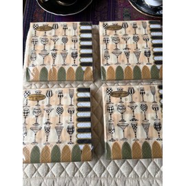 MacKenzie-Childs MacKenzie Childs Nib Golden Hour 20 cocktail napkins one pack