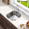 KABCO Single Bowl Undermount Stainless Steel Kitchen Sink, Rust Resistant