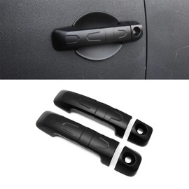 Yipmotiv 4pcs Black Car Exterior Door Handle Cover for Toyota FJ Cruiser XJ10 TRD Off Road 2007 2008-2019 2020 2021 2022, Side Body Door Trim