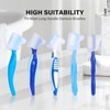 Anbbas 2pcs Soft Silicone Denture Brush Cover Fit Most Denture