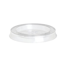 Eco-Products Compostable Clear PLA Plastic Portion Cup Lids, Case of 5000, Fits 1oz Food Containers, Renewable Plant-Based, Disposable, ASTM Compliant, BPI-Certified