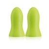 Silicone Earplugs with Storage Case, Lime Green Ear Plugs, 6