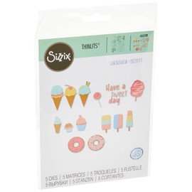 Sizzix Thinlits Die Set 5PK Sweet Treats by Jessica Scott, 665189