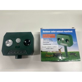 2025 Cat Repellent Outdoor, Waterproof Solar Ultrasonic Animal Repellent with Motion Sensor Deterrent Light for Coyote Raccoon Skunk Rabbit Dog, Squirrel Deer Repellent Devices(4Pack)