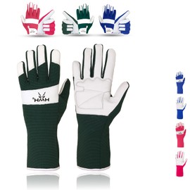 HMH Gardening Gloves for Women And Men - Garden Gloves Men with Leather Palm, Heavy Duty Rigger Work Gloves, Thorn Proof, Cleaning, Camping, Safety