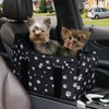 Center Console Dog Car Seat for Medium Dogs, Black