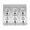 TITIDU Spice Rack Shelf, 2-Row Spice Rack Shelf with Six