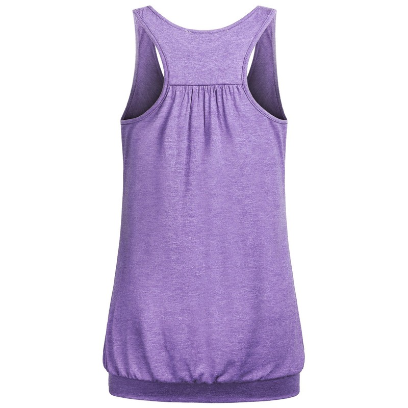 Miusey Athletic Tank Tops for Women Sleeveless Round Neck Loose