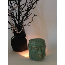 Nice Essential Oil Warmer Aroma Aromatherapy Air Freshener Buddha Shakyamuni Ceramic for Yoga SPA Meditation