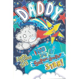 Carte Blanche Me to You Tatty Teddy Daddy Father's Day Card - Daddy You are a Super-Dooper Star!