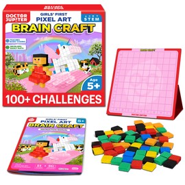 Doctor Jupiter My First STEM Pixel Art Kit for Girls | Learning & Educational Coding Basics for Girls| Building Toys, Montessori Toy, Math Puzzle with 100+ Challenges
