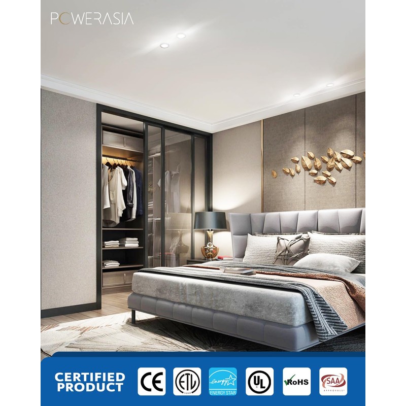 12 Pack 4 Inch Ultra-Thin LED Recessed Ceiling Light with