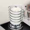 Stainless Steel Steamer, 5 Tier 26cm Steamer Cooking Steam Pot