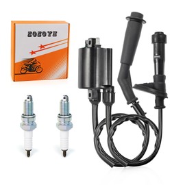 Ignition Coil Pack Kit Spark Plug + Cap 1988-2007 For Honda Shadow VLX 600 VT600 VT600C VT600CD Deluxe 30510-MM8-003