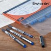 Shuttle Art RollerBall Pens, 25 Pack Blue Fine Point Roller