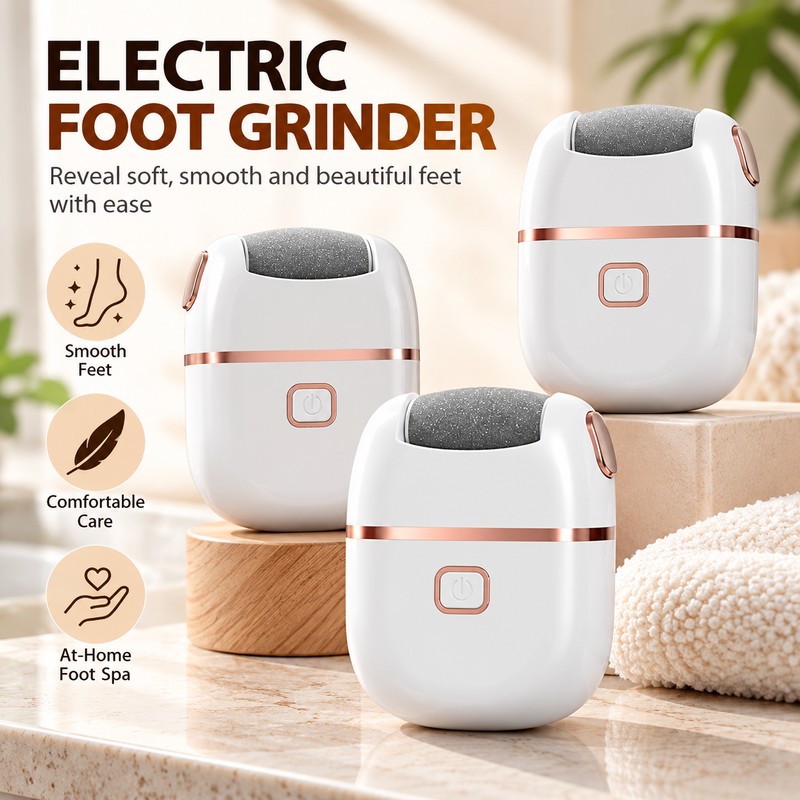 Rechargeable Electric Foot File for Callus Care – Cordless Dead