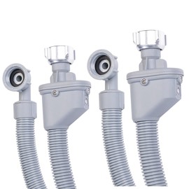 Sichler Haushaltsgeräte Aquastop Inlet Hose: Set of 2 Aquastop Hose, Washing Machine/Dishwasher, 3/4 Inch, 150 cm (Washing Machine Inlet Hose, Washing Machine Hose, Drain, Dishwasher)
